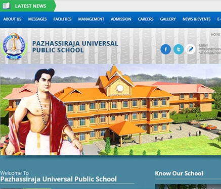 School website Kozhikode, Kerala, India