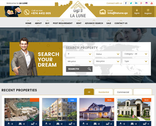 Realestate website Kozhikode, Kerala, India